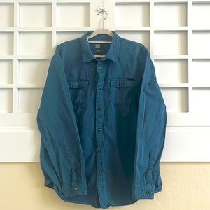 O’Neill thick sturdy button down in rich blue